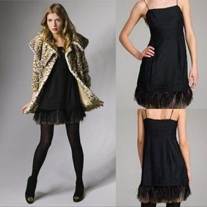 Juicy Couture Ostrich Feather Flapper LBD